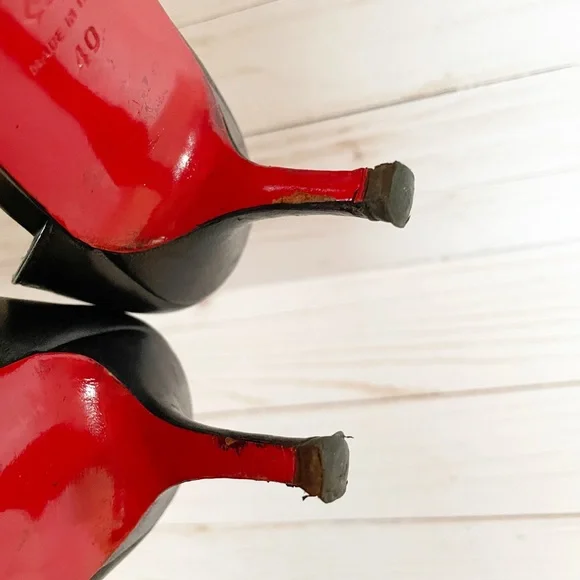 Christian Louboutin Black Napa Sixties size 40 - Picture 7 of 12